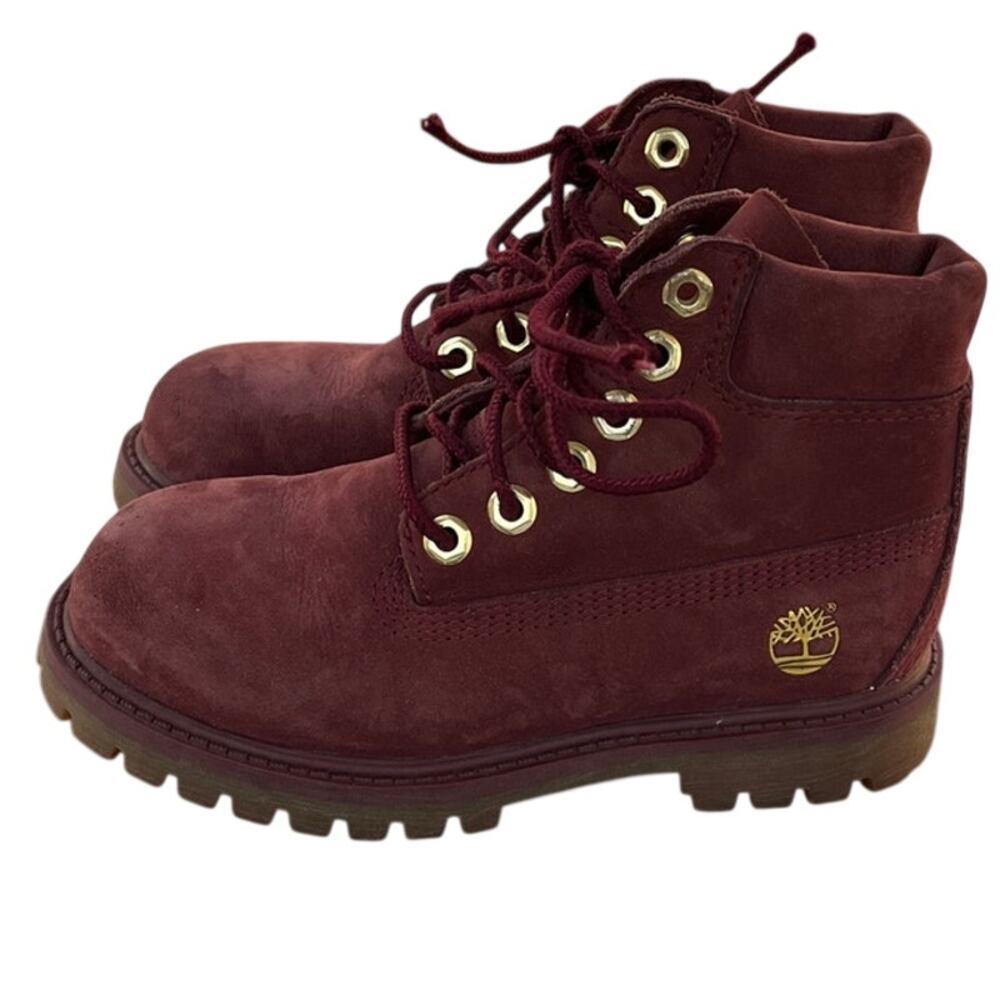Timberland A2730 Nubuck Leather Gorpcore Waterproof Hiking Boot SZ 11 Red